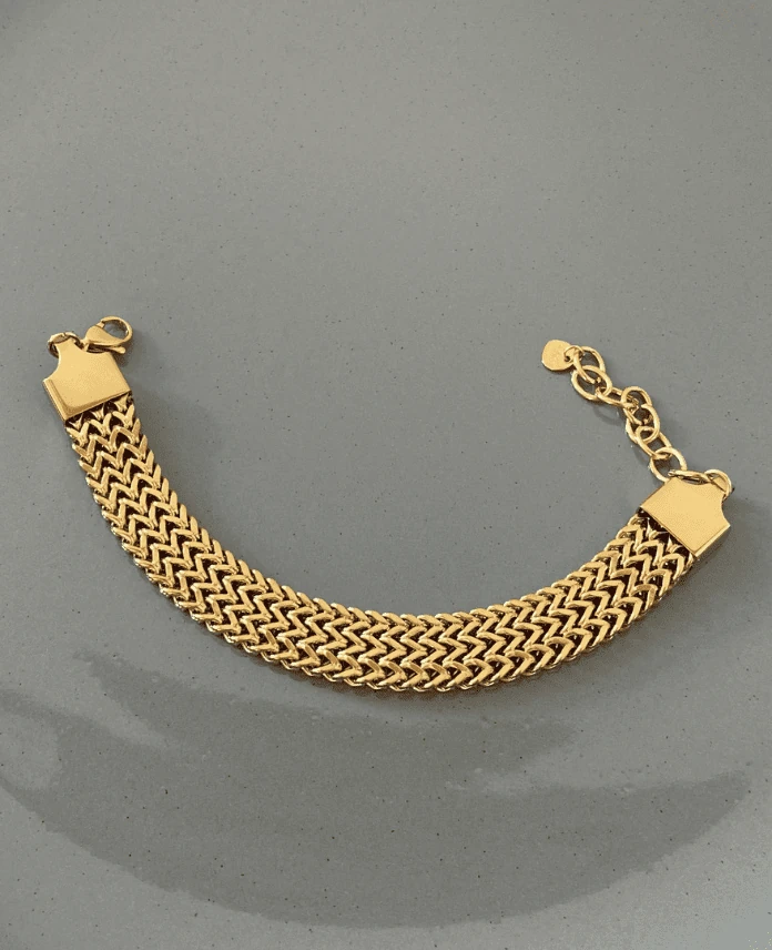 Çelik Düz Hasır Uzatmalı Bileklik