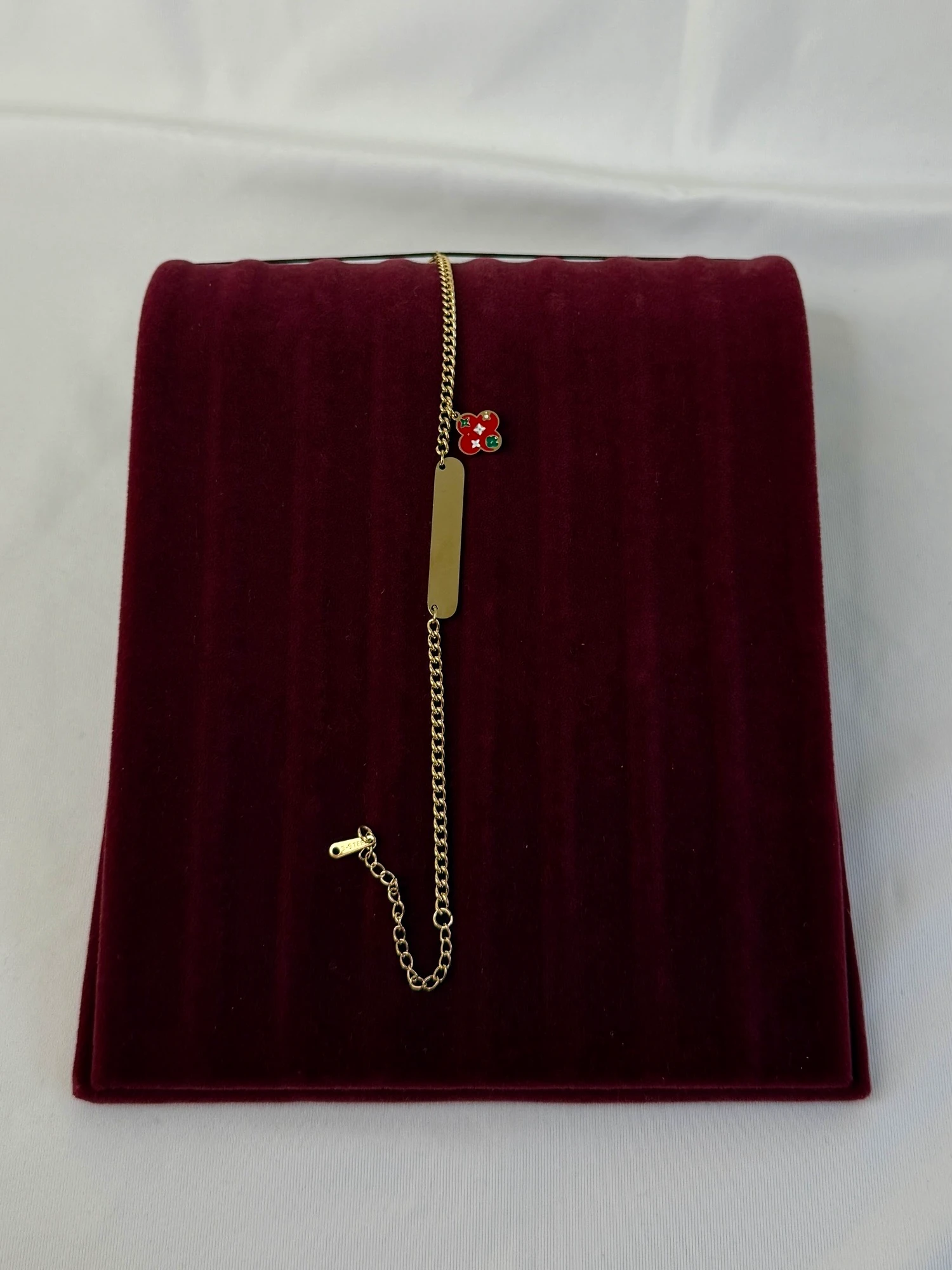 çelik gold plaka çocuk bileklik