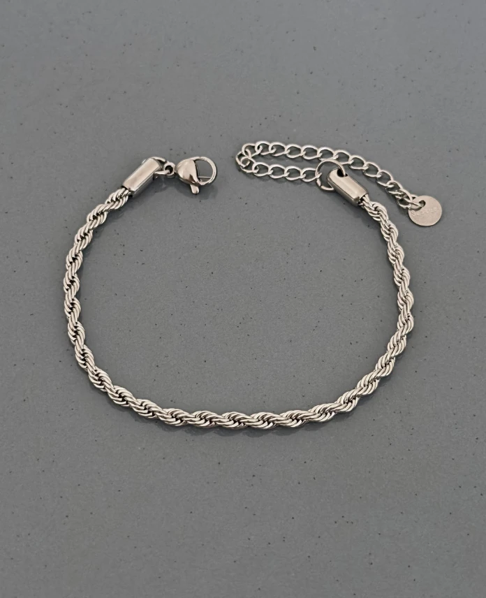 çelik 2mm burgu bileklik