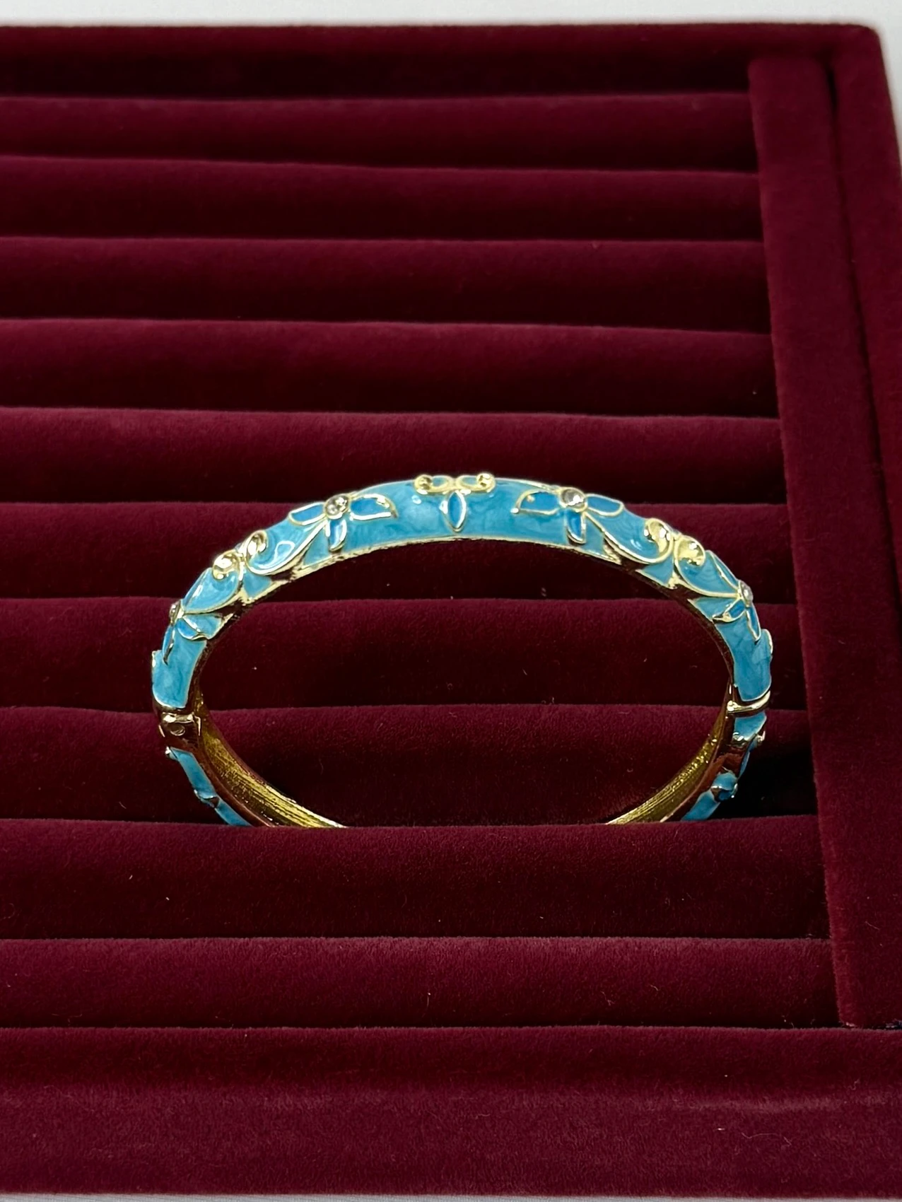 çelik gold mineli mavi kelepçe