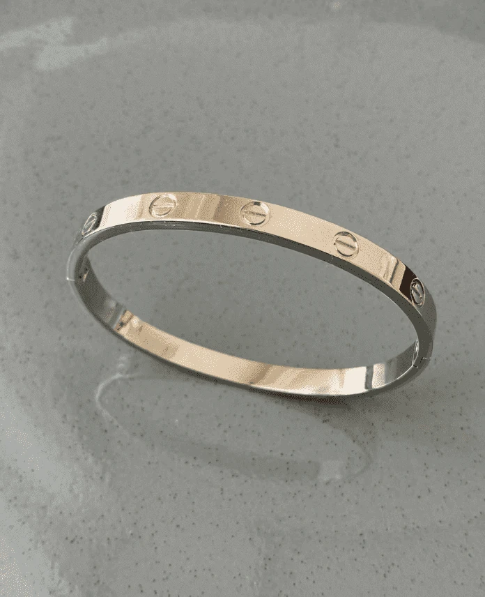 Çelik Crt Silver Taşsız 60 mm Orta boy Kelepçe