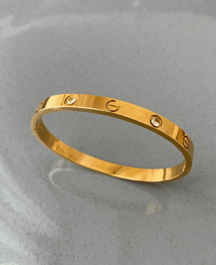 Çelik Crt Gold Taşlı 60mm Orta Boy Kelepçe