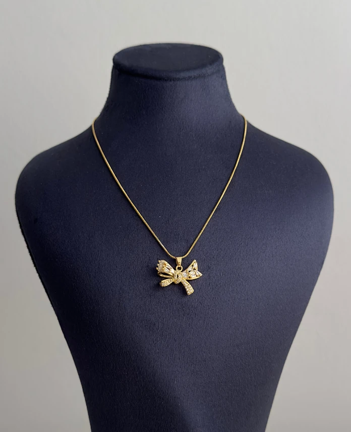 çelik gold kurdele 45cm kolye