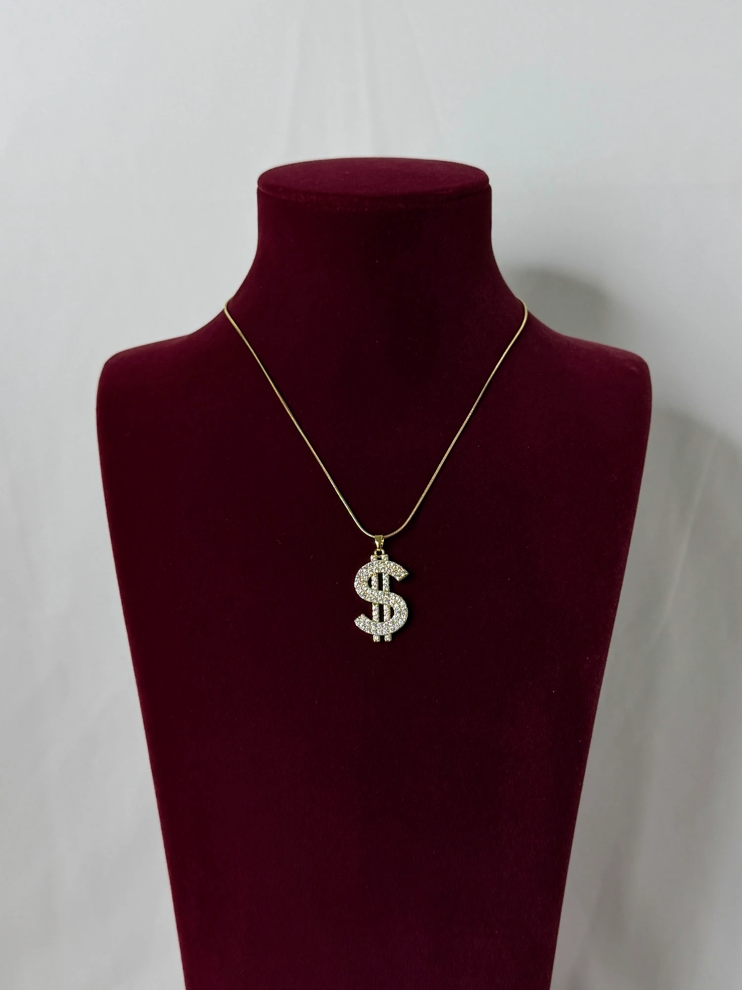 çelik gold dolar kolye