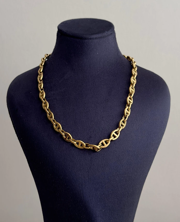 çelik gold kola kapağı 45cm kolye