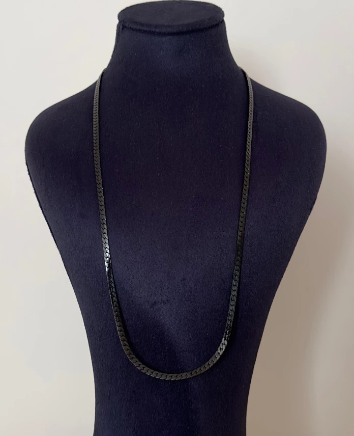 çelik siyah ezme 60cm zincir