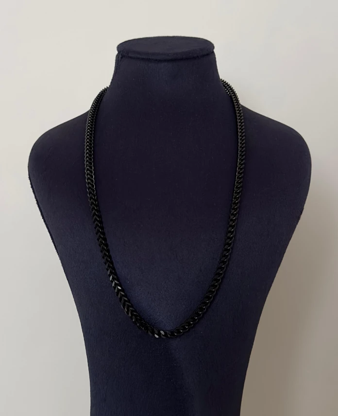 çelik 60cm kalın zincir kolye