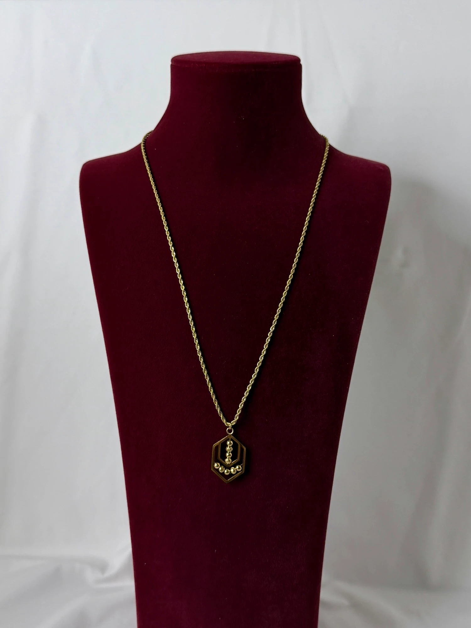 çelik gold 60cm burgu dorika kolye