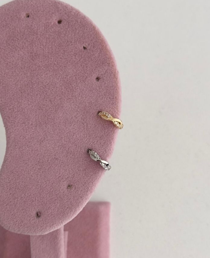 Çelik Sonsuzluk Helix Piercing