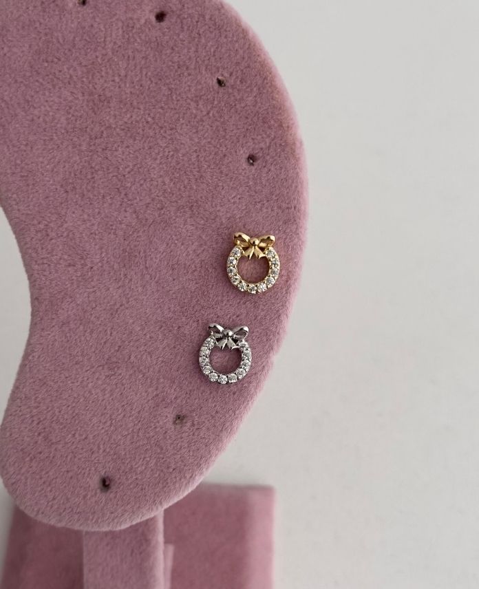 Çelik Kurdele Tragus Piercing (Arkası Düz)