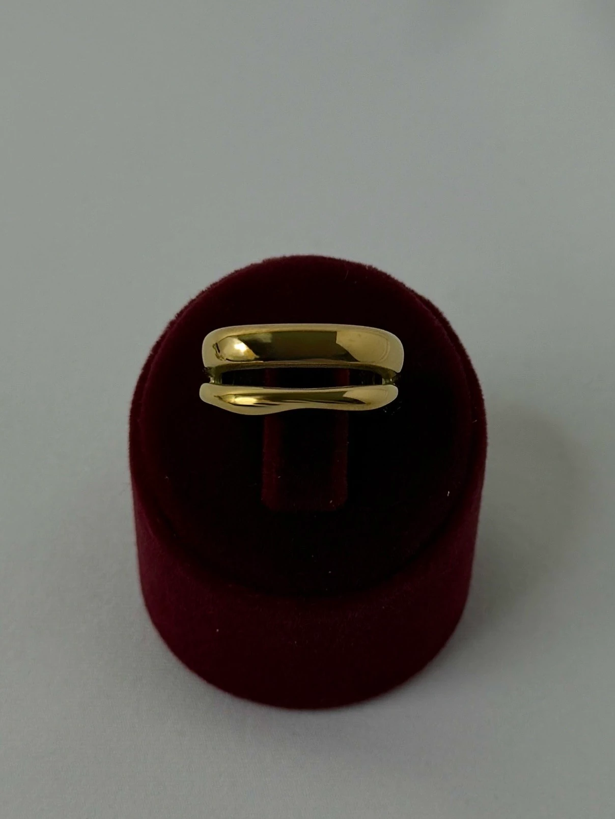 çelik gold numaralı iki sıra plaka yüzük