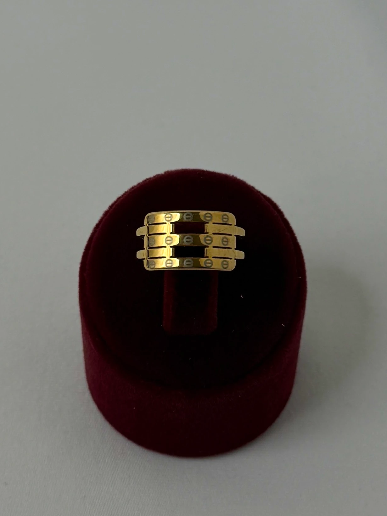 çelik gold numaralı kaburga crt desen yüzük