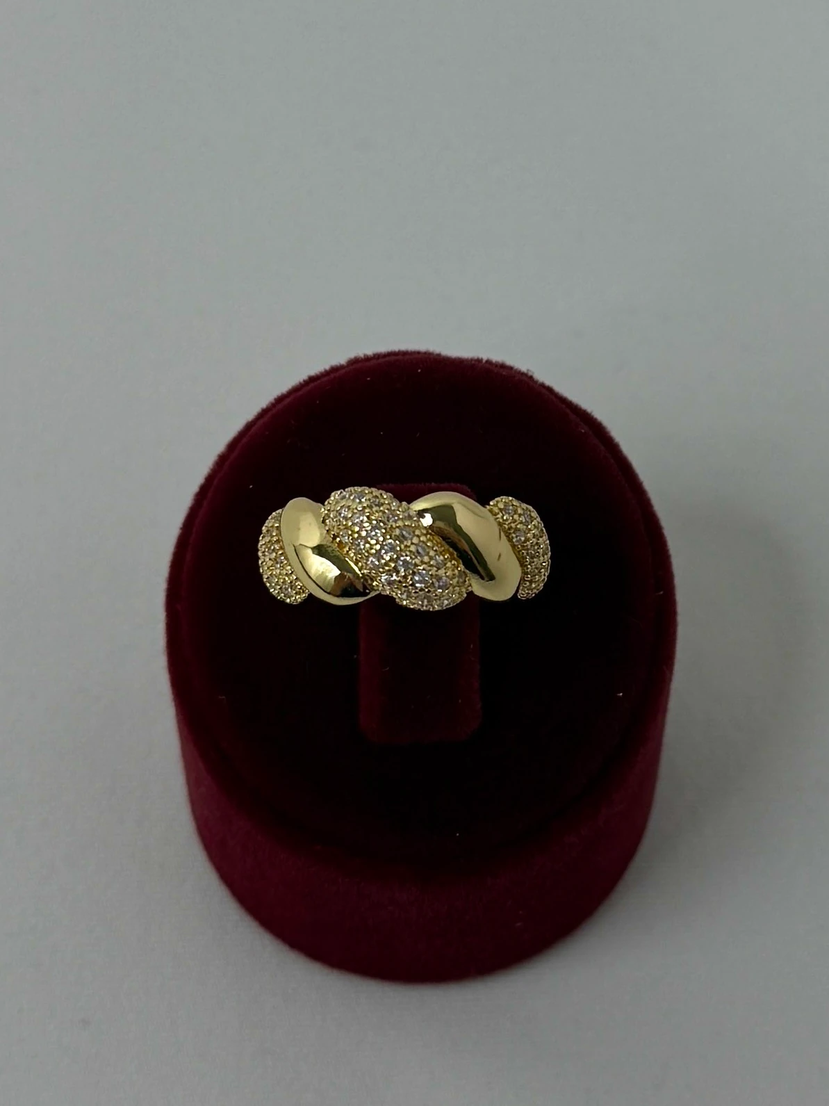 çelik gold ayarlanabilir burgu taşlı yüzük