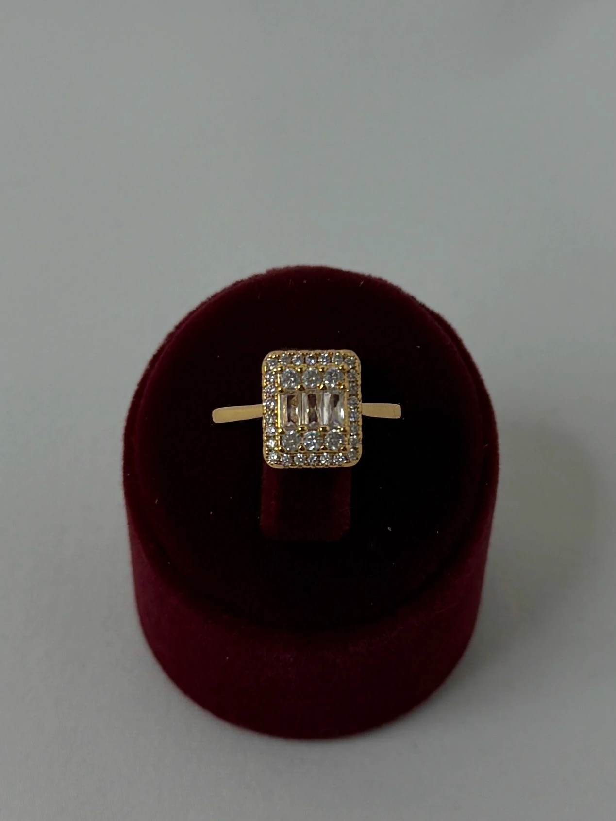 pirinç gold numaralı baget yüzük