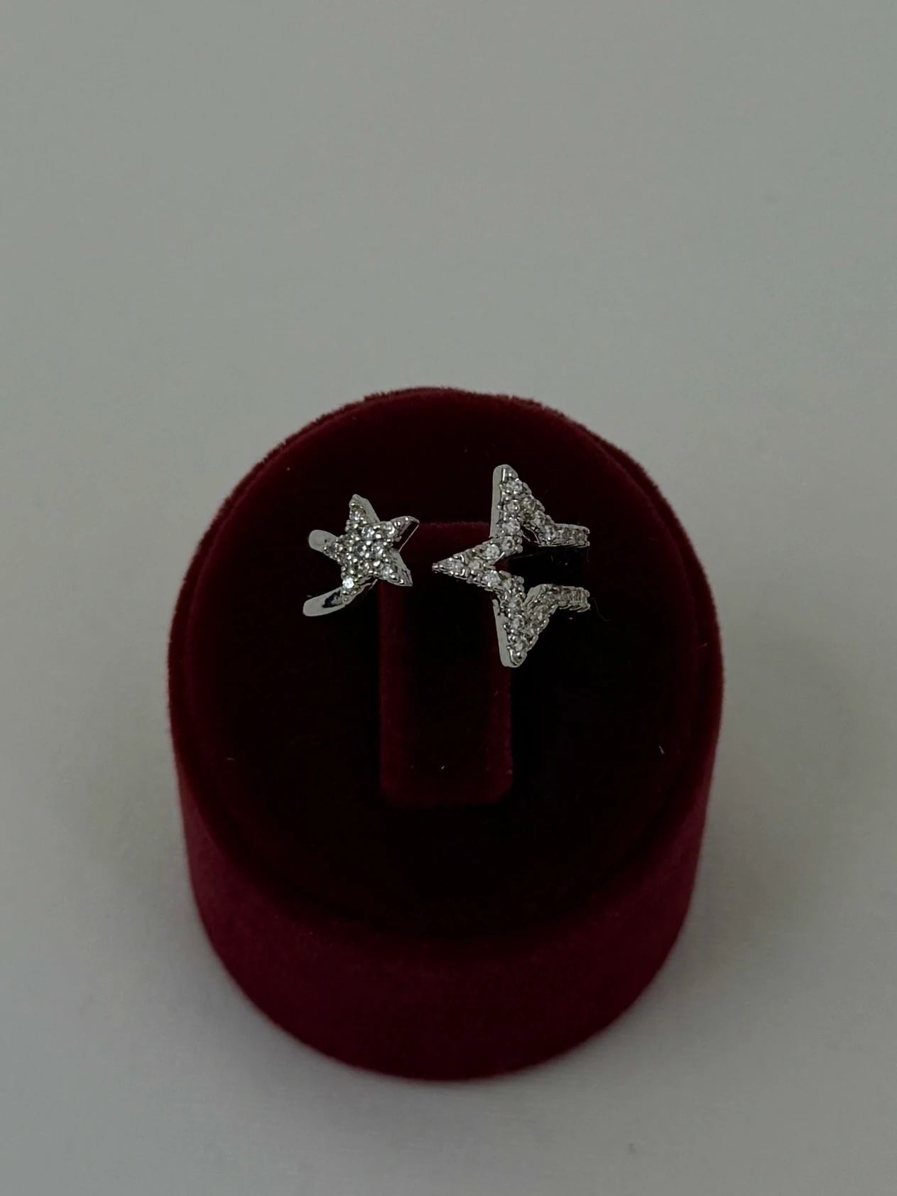 pirinç silver ayarlanabilir yıldız yüzük