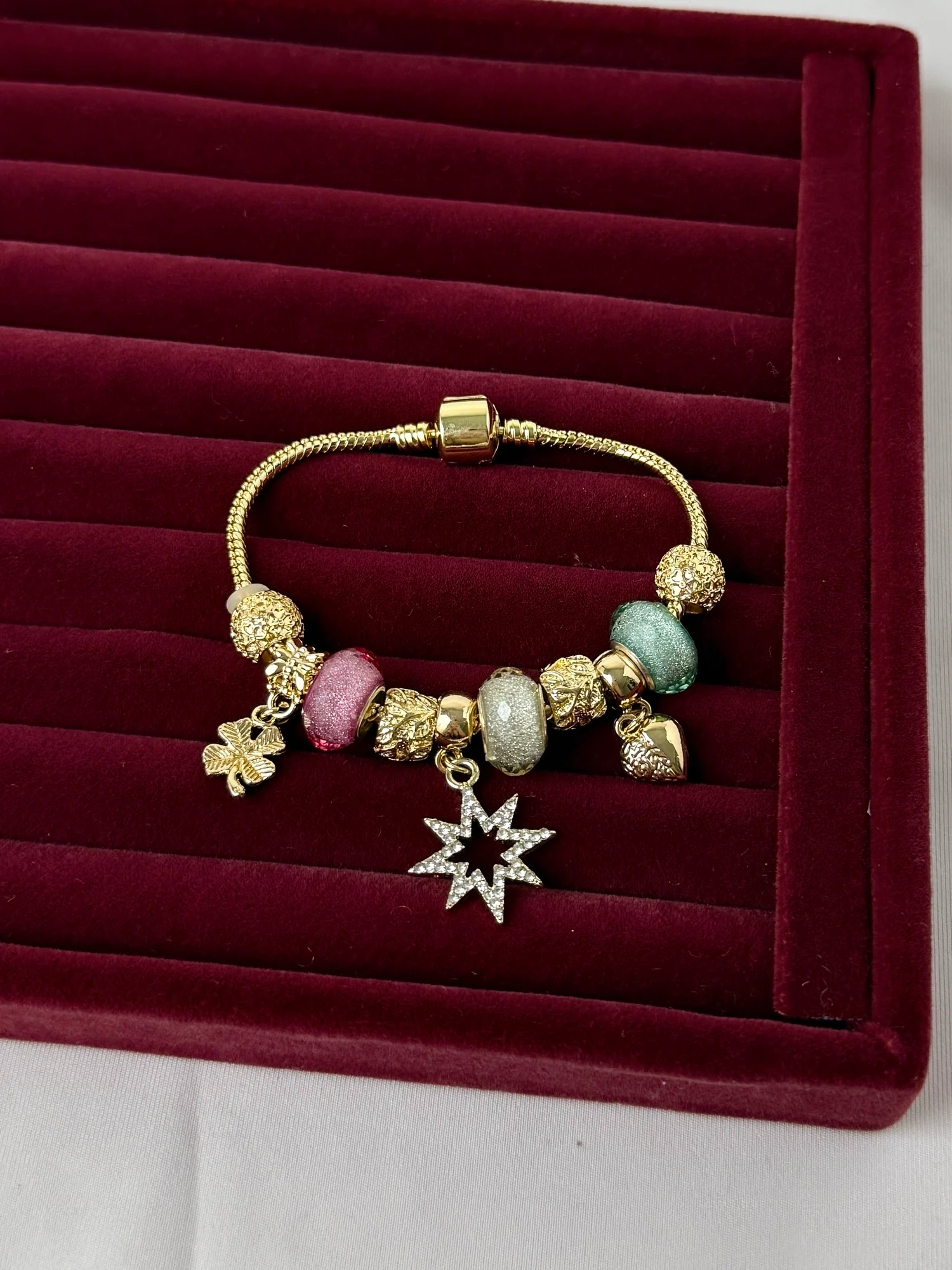 gold gerçek kordon yıldız pembe mavi pndr