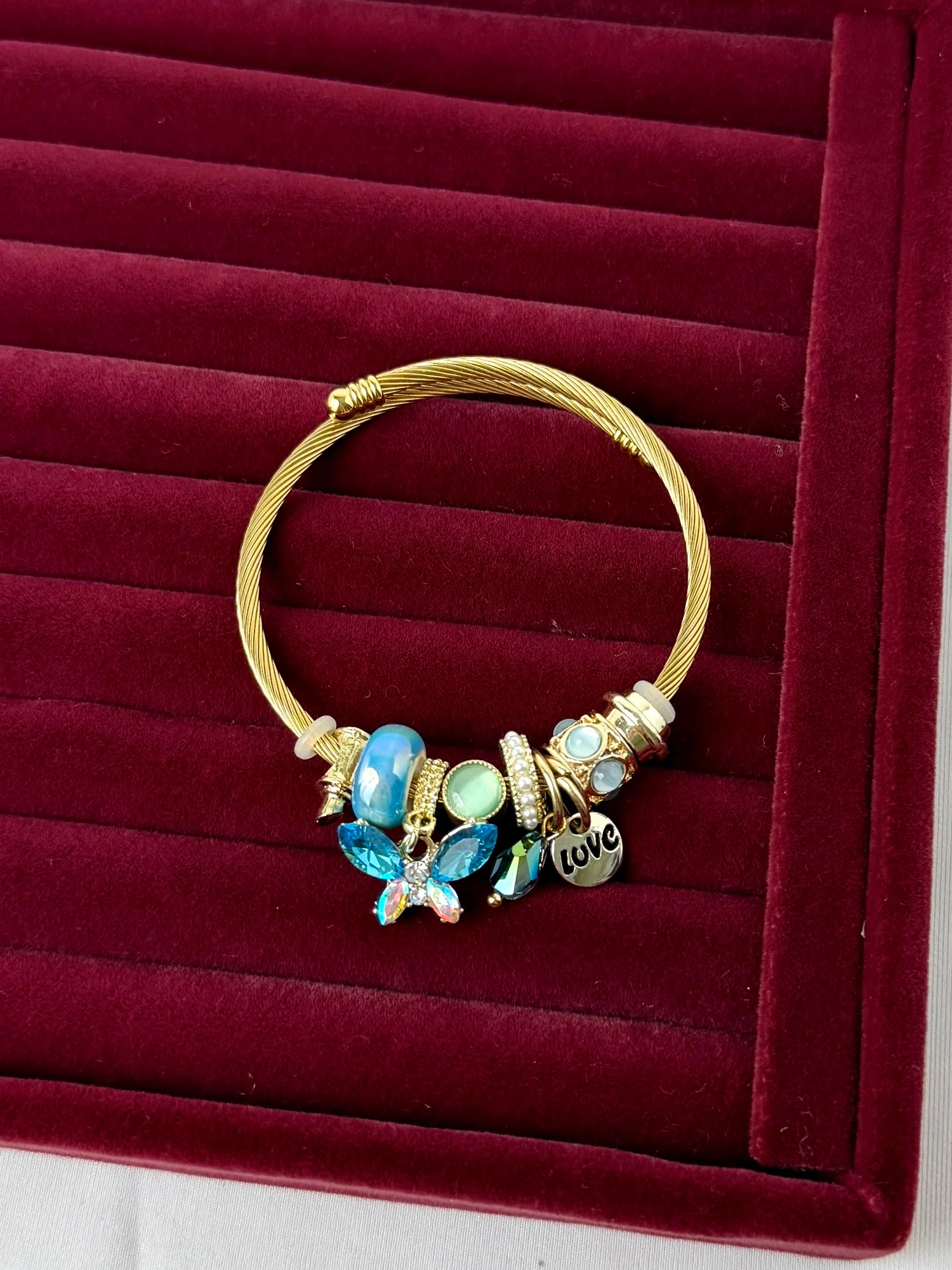 gold kelebek mavi pndr