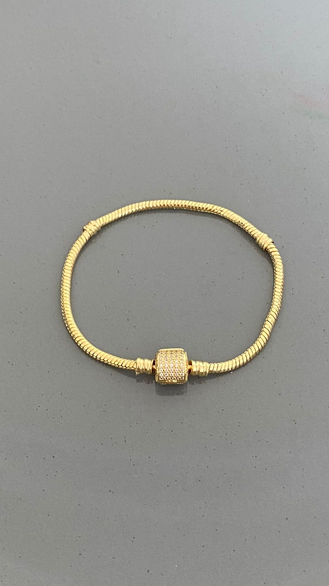 Pirinç Gerçek Kordon Yuvarlak Taşlı Pndr