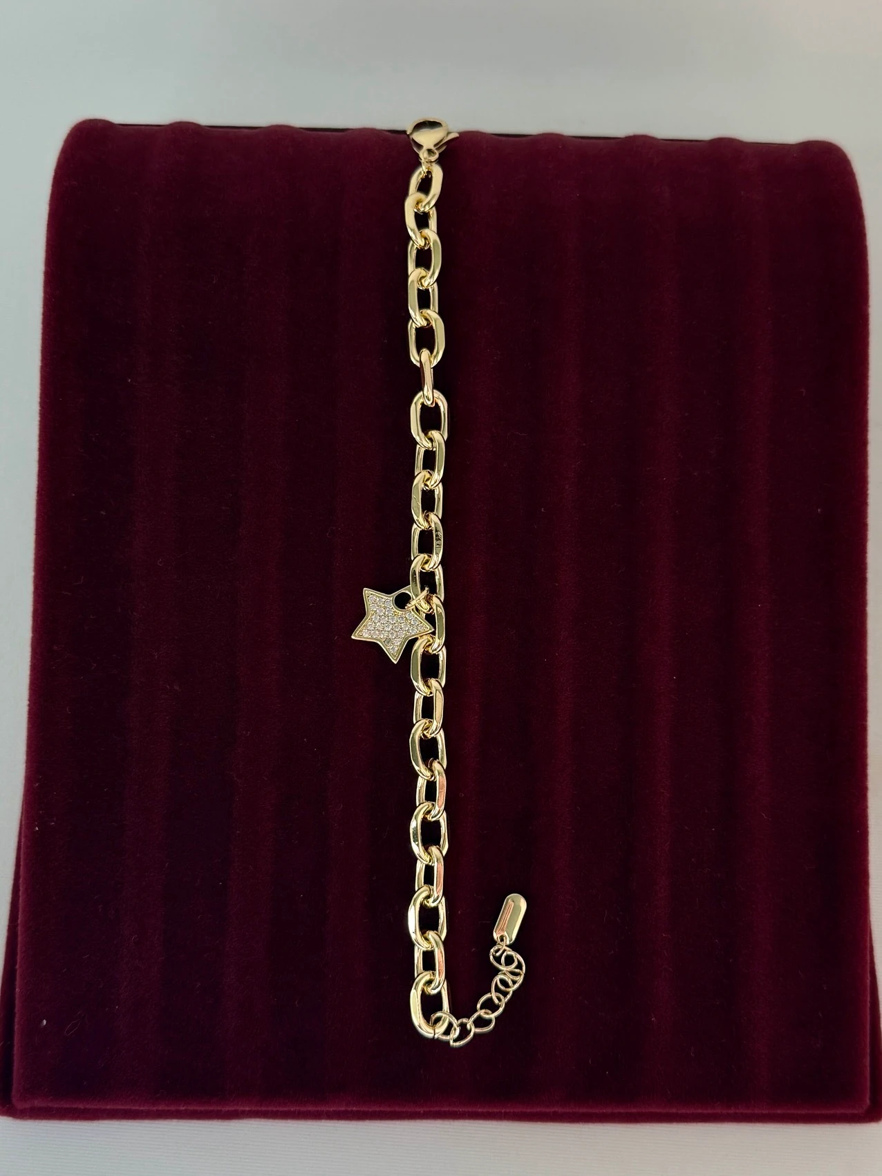 Vip CM gold yıldız zincir bileklik