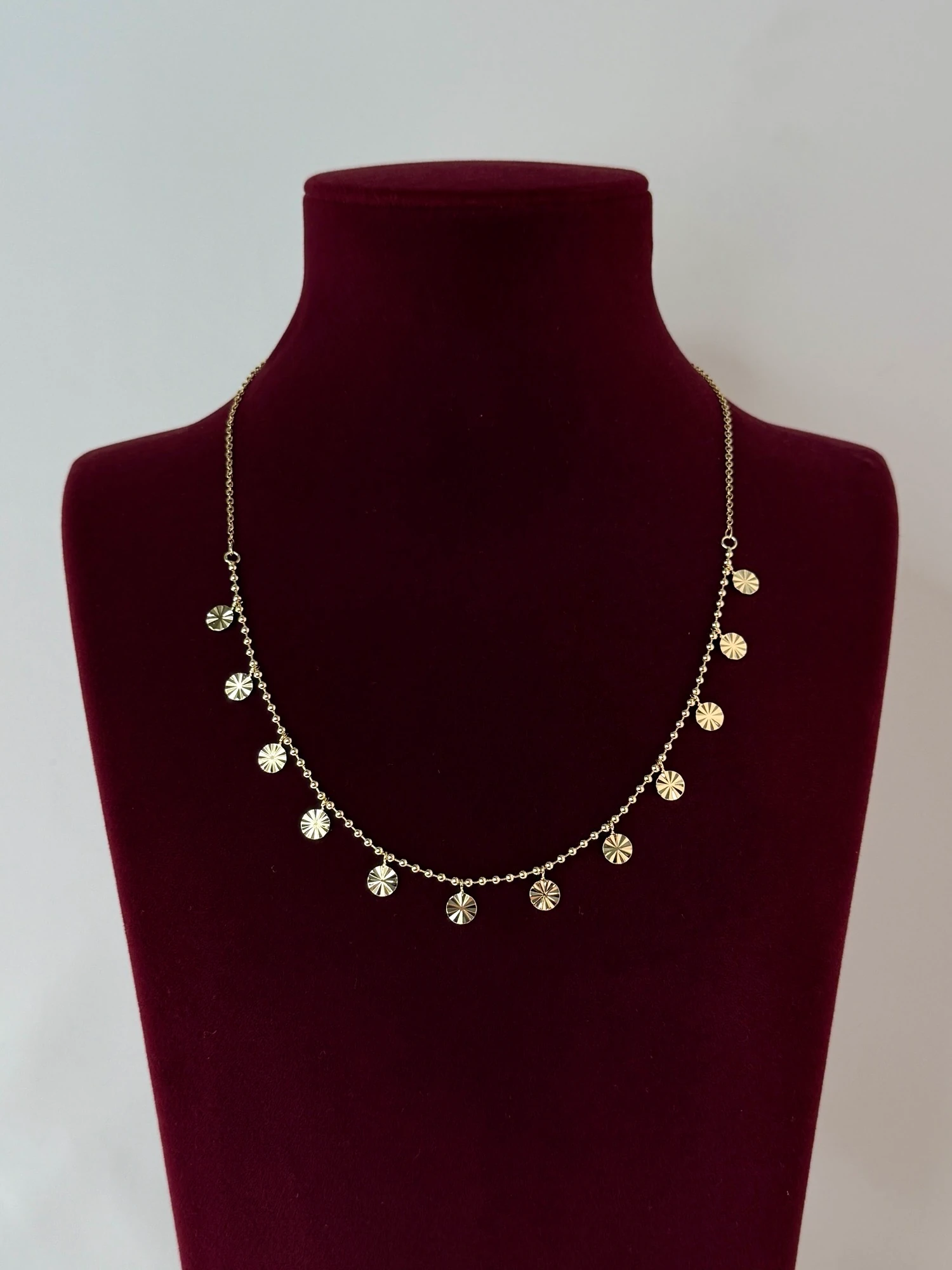 vip CM gold 50cm yuvarlaklı kolye