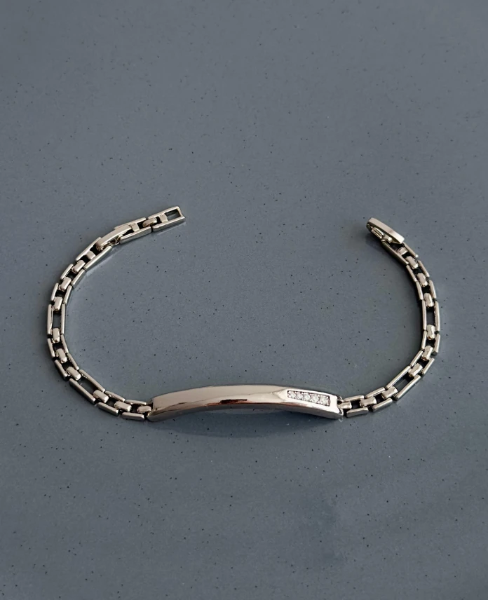 xuping silver plaka taşlı bileklik