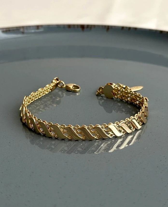 xuping gold kalın arpa bileklik