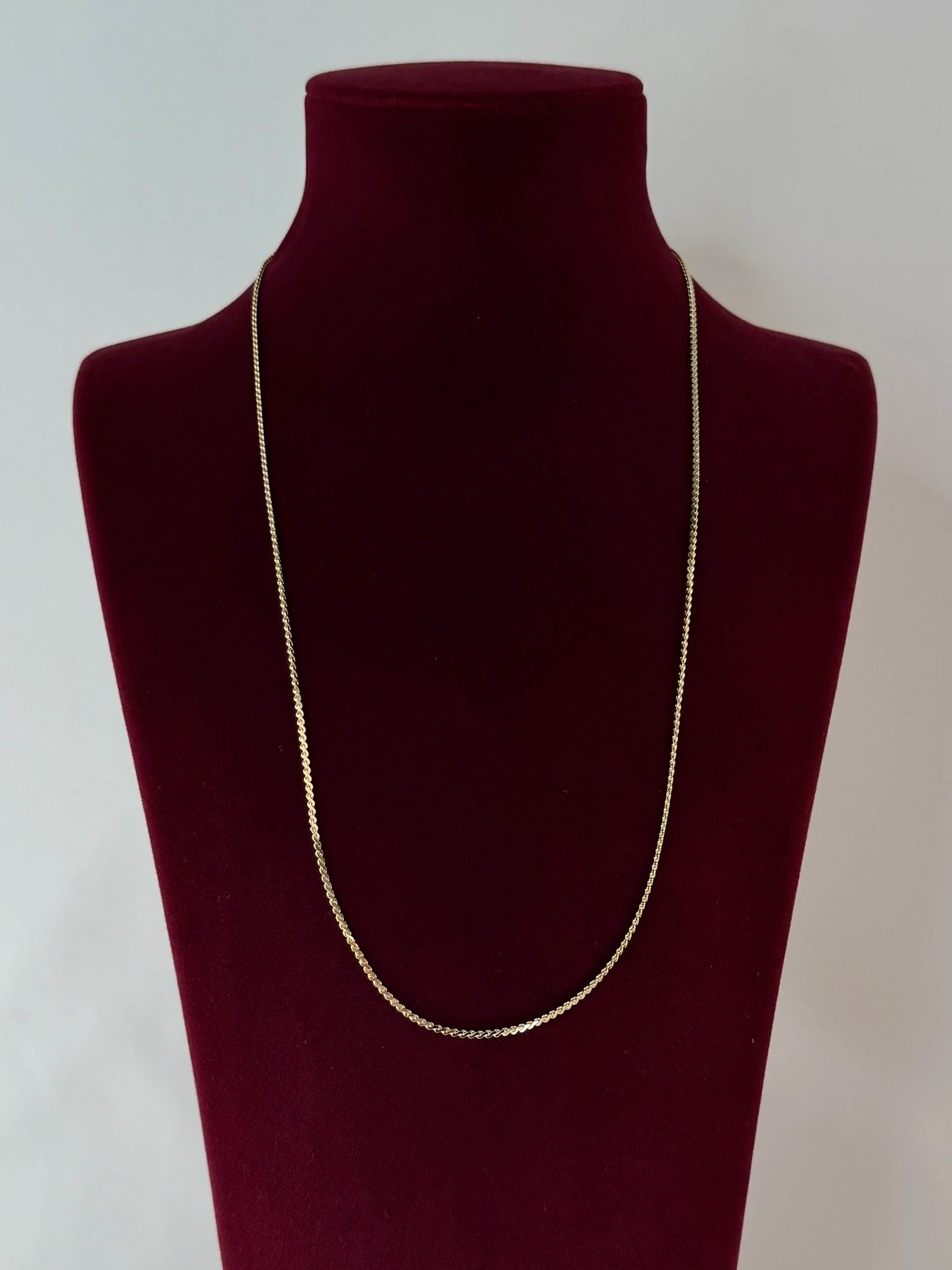 xuping gold 60cm ezme zincir kolye