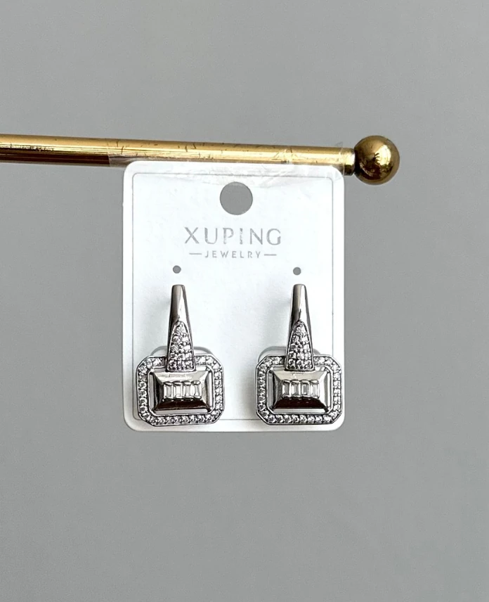 xuping silver kare küpe