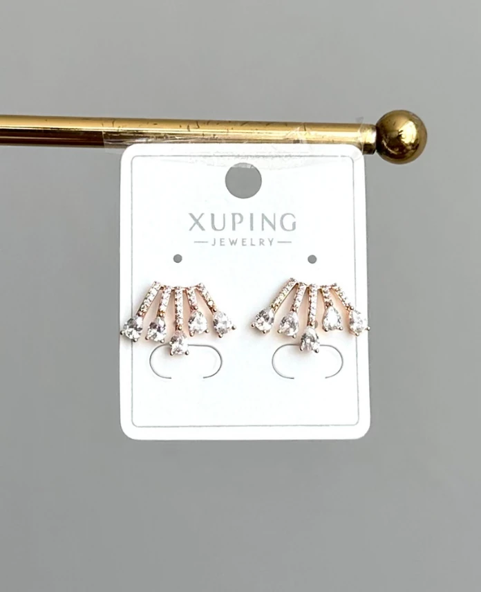 xuping rose saçak taşlı küpe