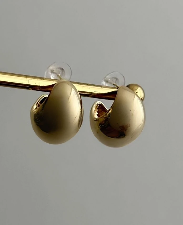xuping gold bombe düz küpe