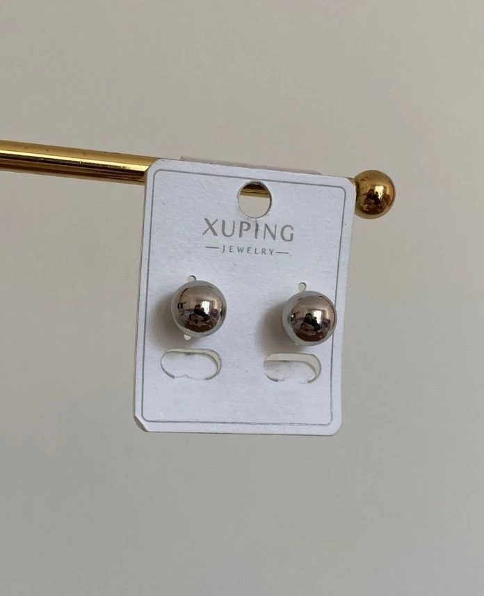 xuping top büüyük boy silver küpe