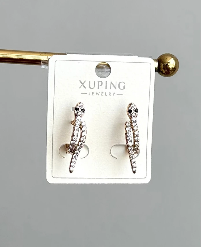 xuping rose yılan küpe