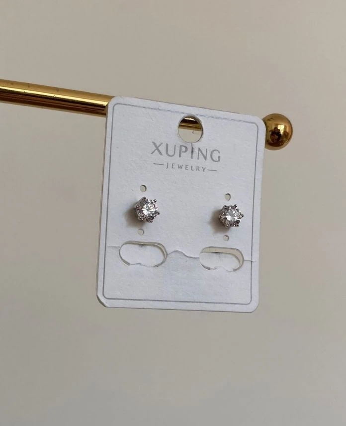 xuping pırlanta küçük boy silver küpe