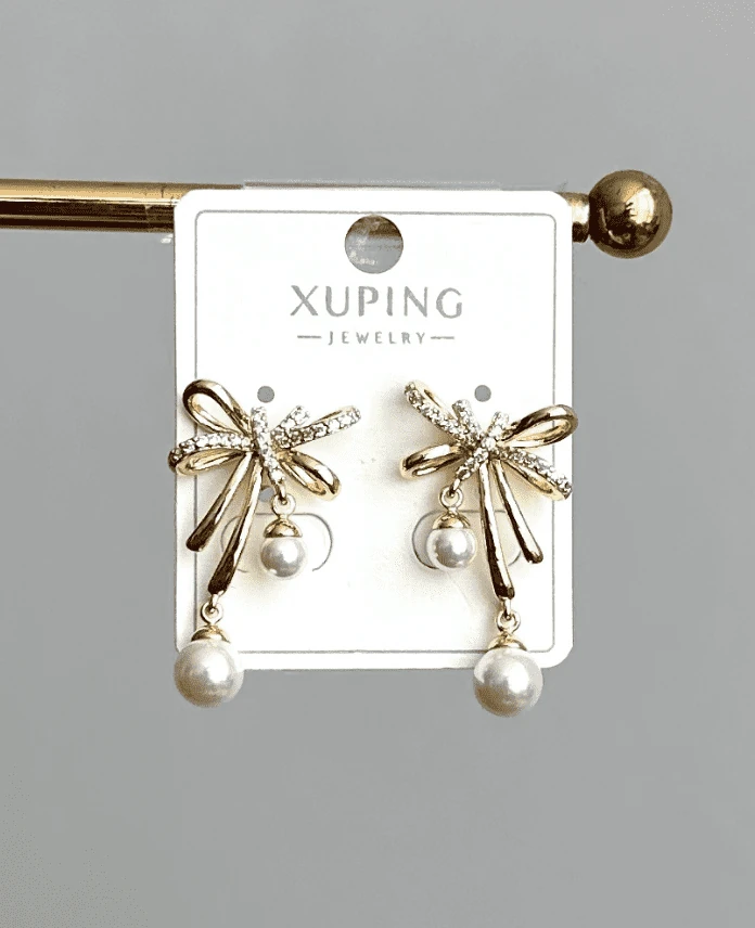 xuping gold kurdele inci küpe