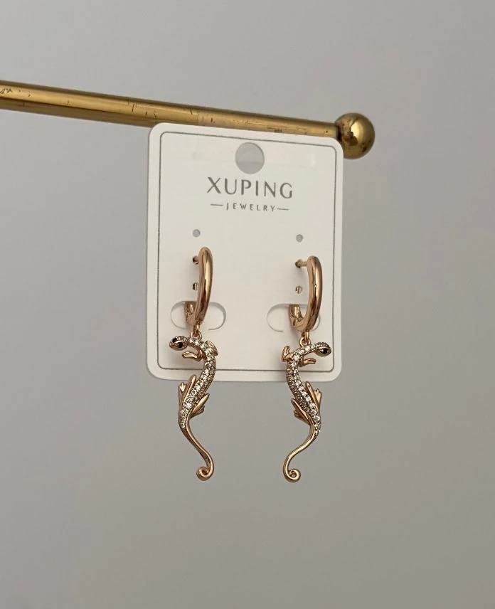 Xuping Halka Kertenkele Küpe