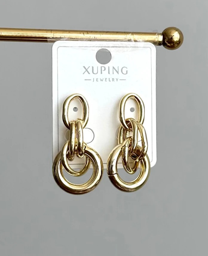 xuping gold halka geçmeli küpe